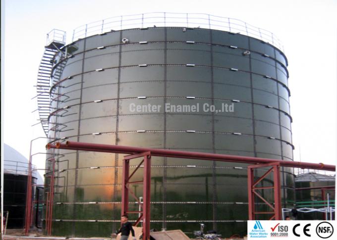 Digester Biogas Anaerobik, Tangki penyimpanan Biogas dengan pemisah tiga fase 0