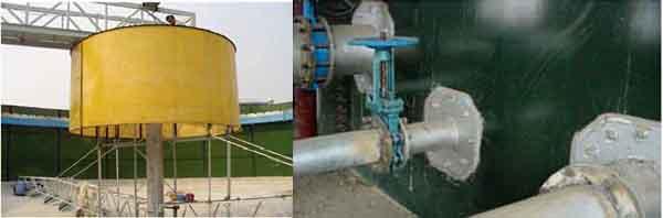 Green EGSB Tangki penyimpanan air limbah reaktor ketahanan korosi 0