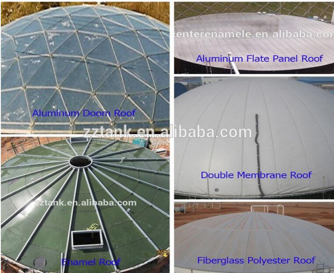Biogas Digestion Anaerobik Double Membrane Roof Produksi Gas Silinder 0