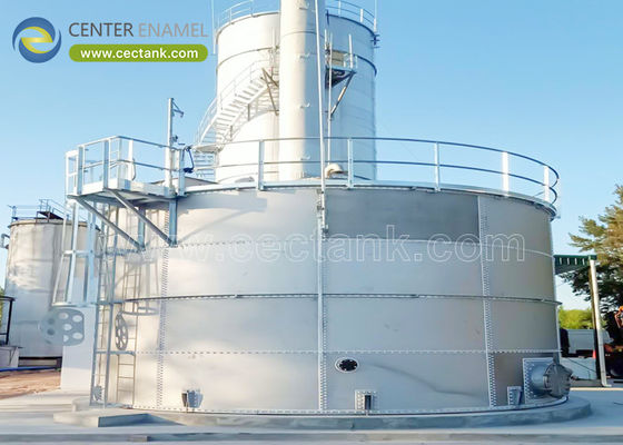 Tangki beton dasar stainless steel untuk tangki pencernaan anaerobik