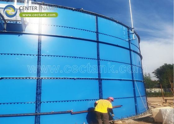 Desain yang dapat disesuaikan Tangki baja berlapis epoksi untuk pencernaan anaerobik