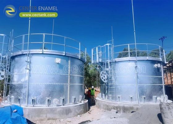 Tangki baja galvanis yang tahan gas dan cairan untuk penyimpanan air irigasi