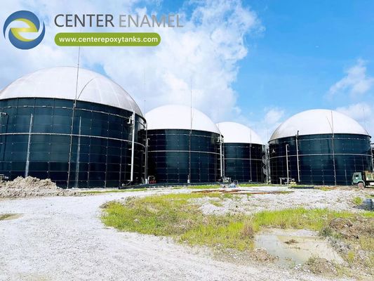 Atap Membran Ganda yang awet dan kedap udara untuk Tangki Pencernaan Anaerobik
