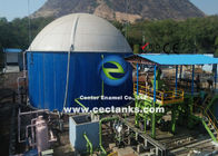 0.25mm Ketebalan Lapisan Sistem penyimpanan Biogas Dengan PVC Double Membrane Gas Holder Atap