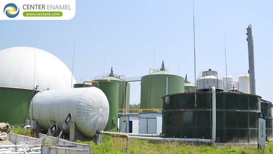 Tangki Digester Anaerobik Hijau Hitam Kaca Dengan Reaktor EGSB