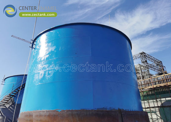 Tangki Penyimpanan Minyak Enamel Pusat Dengan Landasan Beton