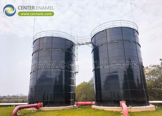 Tangki Baja Berbolt yang Digunakan sebagai Reaktor EGSB untuk Proyek Produksi Biogas