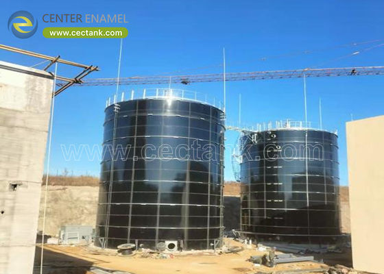 Tangki penyimpanan leachate kaca-dilelehkan ke baja untuk proyek pengolahan leachate