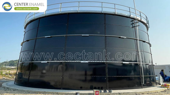 200,000 galon kaca dilapisi Tangki Penyimpanan Leachate Baja Dengan Aluminium Alloy Trough Deck Atap: Solusi Berkelanjutan untuk Pengelolaan Leachate Landfill