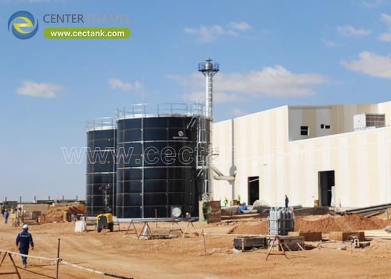 700,000 galon Leachate Storage Tanks dengan Aluminium Alloy Trough Deck Roofs