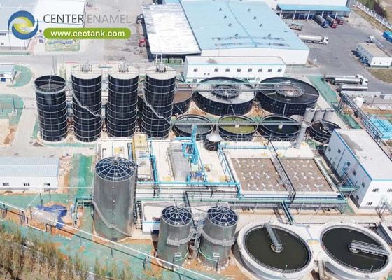 Tangki penyeimbang kaca yang mudah diperluas yang dilelehkan ke baja dengan standar AWWA D103-09 dan EN/ISO28765.