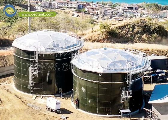 Tangki penyimpanan leachate kaca-dilemparkan ke baja untuk pabrik pengolahan leachate