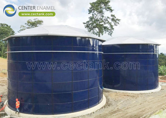 Center enamel dapat menyediakan atap kubah aluminium untuk tangki epoxy fusi