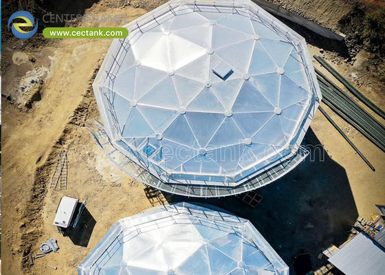Peningkatan Pengolahan Air Limbah: Atap Dome Geodetik Aluminium Center Enamel untuk Tangki Pengumpulan Bolted