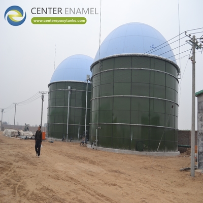 Atap Membran Ganda untuk Pembangkit Biogas Dikompresi: Menyimpan biogas sebelum pemurnian dan kompresi.