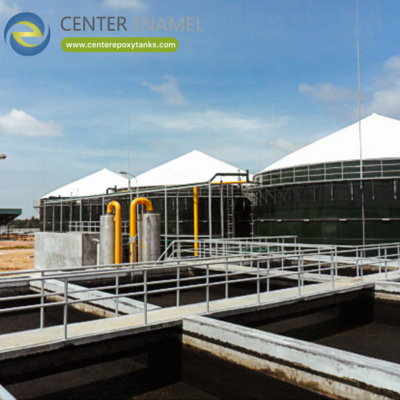 Tangki Biogas untuk Pabrik Pengolahan Makanan: Wadah utama untuk pencernaan biogas.