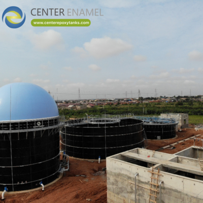Tangki Biogas untuk Pabrik Biogas: Wadah utama untuk pencernaan biogas.
