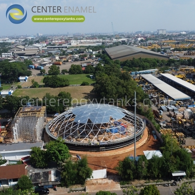 Atap Kubah Aluminium untuk Tangki Penyimpanan Air Limbah: Berisi Limbah dan Mengendalikan Bau