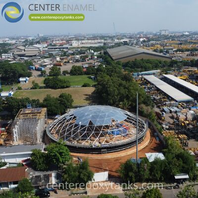 Atap kubah aluminium untuk tangki biofuel stainless steel las: Memastikan stabilitas produk untuk bahan bakar biologis dengan mencegah paparan kelembaban dan udara