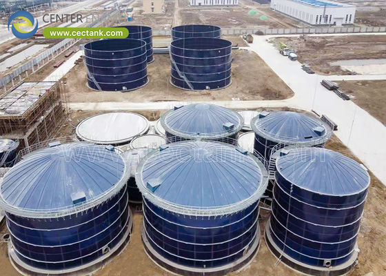 High-quality glass-fused-to-steel (GFS) Sludge Storage Tanks Complying with AWWA D103-09 Standard