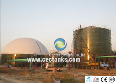 Biogas Power Plant Tangki baja cair kaca untuk fermentasi anaerob