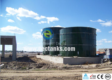 Tangki penyimpanan biogas baja berlapis kaca Tangki air api melingkar