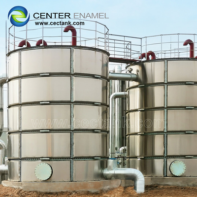 Tangki air baja silinder stainless steel untuk proyek air irigasi pertanian
