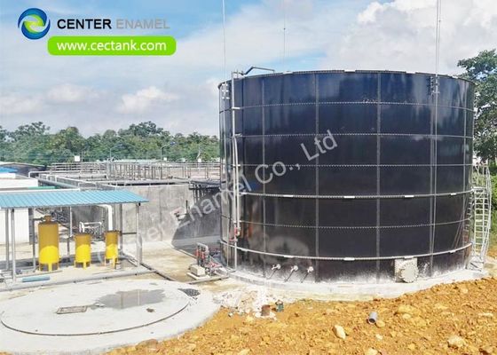 Customized Glass Fused To Steel Bolted Tanks Dua Lapisan Internal