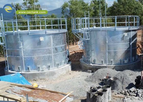 Tangki baja galvanis untuk sistem air yang disaring tahan lama untuk penyimpanan air jangka panjang