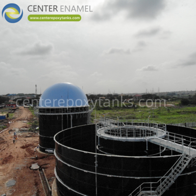 Atap Membran Ganda untuk Tangki Biogas Limbah: Mengubah limbah hewan menjadi gas terbarukan.