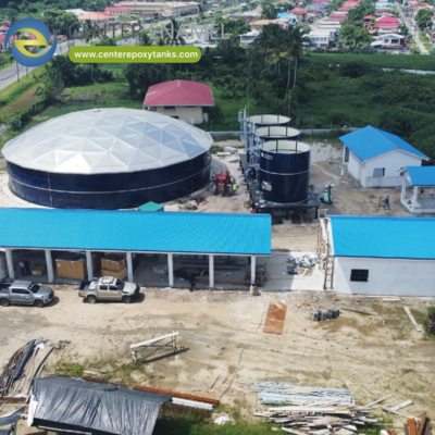 Atap Kubah Aluminium untuk Tangki Air Hujan yang Dipanen: Menyediakan atap yang tahan lama dan tersegel untuk air hujan