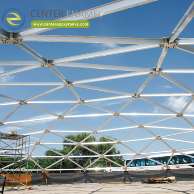 Atap Kubah Aluminium untuk Tangki Pengolahan Air Limbah: Penutup kedap untuk proses pengolahan