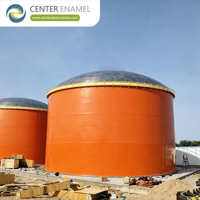 Tangki Pontoon atap terapung dengan ketahanan korosi tinggi, rangka ruang mandiri, dan 30-100m Diameter Range