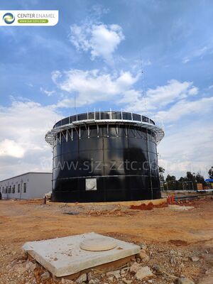 Biogas Solution Provider with CSTR Process for Kenya Garden Waste Treatment-Center Enamel