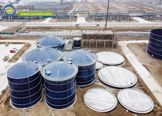 Tangki Pengolahan Air Limbah Industri Tangki bertulang tahan korosi untuk Efluen Industri