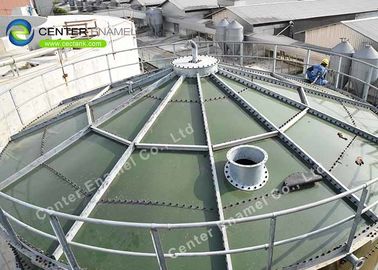 35000 Galon Tangki Air Industri Dengan Aluminium Alloy Trough Deck Roof