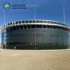 30000 Gallon Bolted Steel Biogas Storage Tank Lurus Mudah Untuk Membersihkan