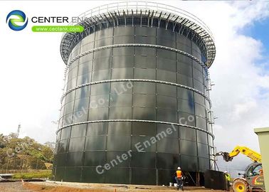 3000000 galon kaca dilapisi baja Tangki penyimpanan cairan Dengan aluminium paduan atap Trough Deck
