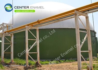 Tangki penyimpanan lumpur kaca yang dilelehkan ke baja dengan atap membran atau atap aluminium
