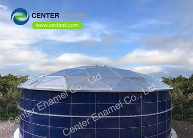 70000 galon Leachate Storage Tanks Dengan Aluminium Alloy Trough Deck Roofs