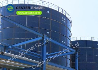 Tangki penyimpanan air limbah baja berlapis kaca Cairan tak tertembus ISO9001 2008