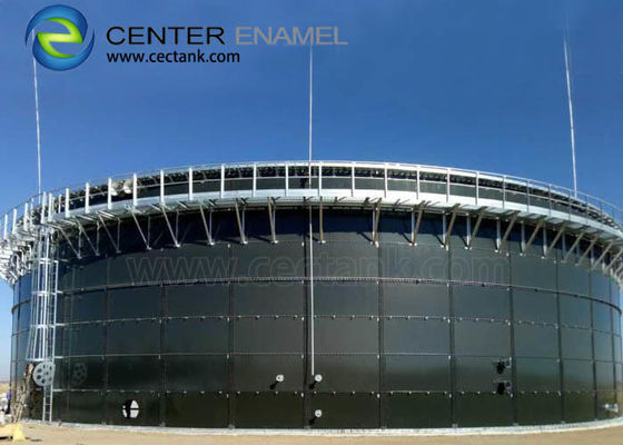 Tangki penyimpanan biogas baja bertulang hijau gelap yang disesuaikan
