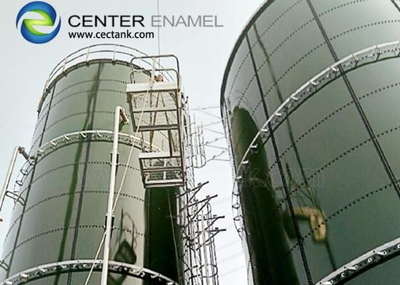 Tangki penyimpanan biogas baja bertengger dua lapisan