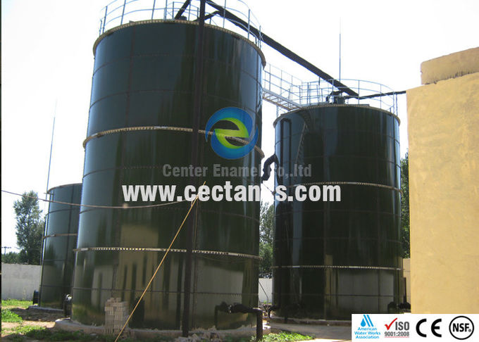 6.0Keras Mohs Tangki baja tempa kaca untuk penyimpanan produksi biogas pupuk ayam 0