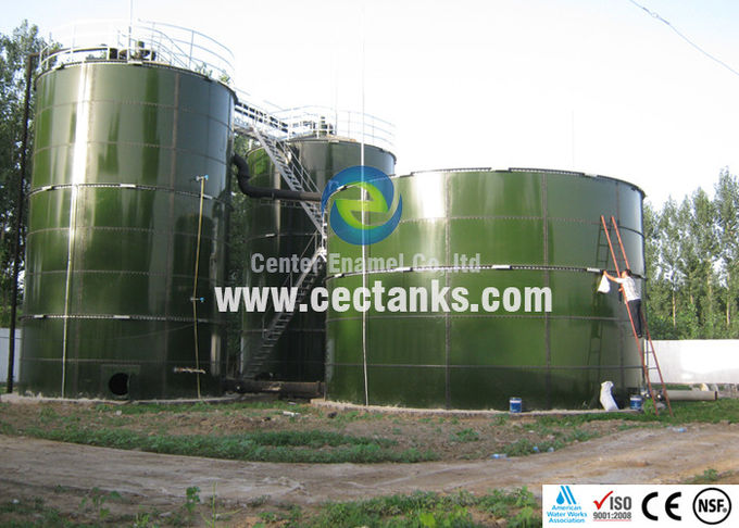 Double coating Glass Fused To Steel Bolted Tanks untuk penyimpanan air 0