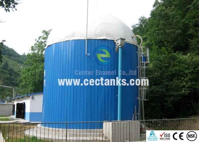 Tangki penyimpanan biogas dengan membran PVC ganda yang dipasang dengan cepat ISO 9001:2008 1