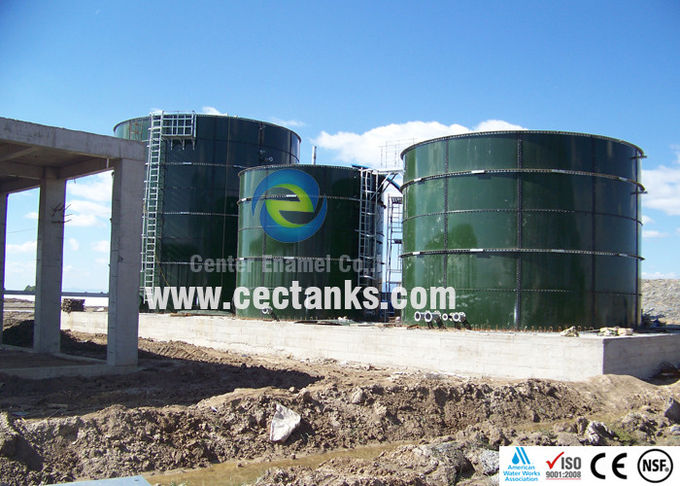 Tangki penyimpanan biogas dengan membran PVC ganda yang dipasang dengan cepat ISO 9001:2008 0