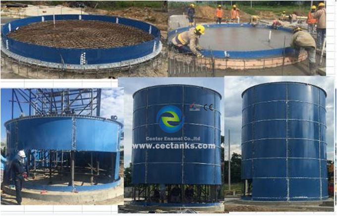 Pabrik Biogas Untuk Menghasilkan Listrik Kaca Digabungkan Ke Tangki Baja, ART 310 Baja Kelas 0