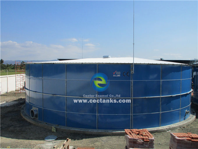 Tangki Digester Biogas Mini Anaerob, Tangki Gelas Yang Ditemukkan Ke Baja Untuk Gas / Cairan yang Tidak Menembus 1