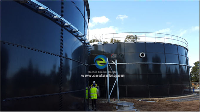 Tangki Digester Biogas Mini Anaerob, Tangki Gelas Yang Ditemukkan Ke Baja Untuk Gas / Cairan yang Tidak Menembus 0